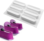 mostsom Silicone Molds Baking Mold for Mousse Cake, Silicone Mold for Chocolate, French Dessert Mold for Pastry Chocolate, Reusable Non-Stick Easy Release Baking Molds (A_ Ellipse)