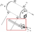 Compatible for Nuova LIFE PPIA Dual Head Coffee Machine 3000W 230V Heating Tube