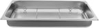 DYNAMI Stainless Steel Baking Pan with Cooling Rack,21x13.2x2.5in Stainless Steel Deep Roasting Pan with Grill,Rectangular Large Bakeware Multipurpose Cooking Sheet Pan