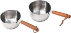 1Pc Stainless Steel Hot Oil Pan Hot Sauce Small Pot Cooking Butter Melting Pot, For Brewing Coffee, Warming Gravy, Melting Butter Or Chocolate, Heating Sauces, Silver(500ml)