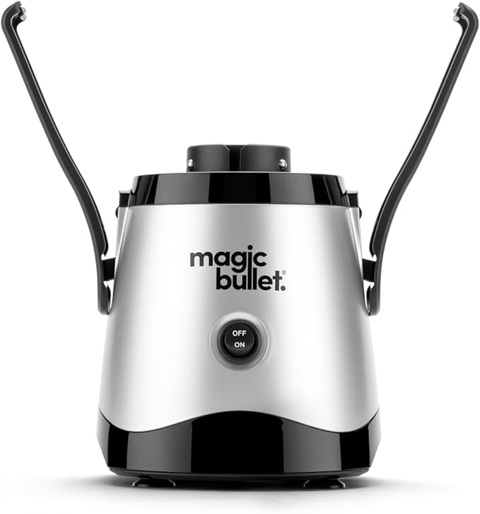 magic bullet Mini Juicer, Countertop Space-Saving, 2" Feed Chute for Fruits and Vegetables, 400W, Compact Design, Black/Silver, MBJ10100