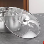 Glass Lid for Frying Pan 10 inch, Wok Skillets with Stainless Steel Rim (10 inch)