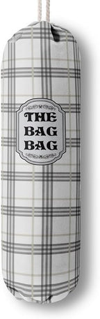 Classic Buffalo Check Plaid Grocery Bags Holder Organizer For Shopping Bags, Wall Mount Plastic Bags Storage Container Dispensers, Kitchen Housewarming Gifts For Women Family Friends Grandma Mom (A-9)