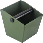 Coffee Knock Box Grounds Container ABS Bucket Anti Slip Powder Beveled Residue Barista Accessories Maker Tools(Green)