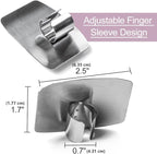 Promifun Finger Guards for Cutting, 4 Pcs Stainless Steel Finger Protector for Cutting Food, Knife Guard, Chopping Protector for Dicing and Slicing in Kitchens