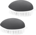 Vegetable Brush Potato Scrubber Brush Non Slip Comfortable Fruit Cleaning Tools for Washing Fruit Mushrooms Carrot or Tough-Skinned Vegetables (2 Pack Grey)