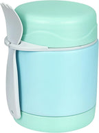 10oz Soup Thermo for Hot Food Kids,Lunch Thermo Kids Food Jar with Spoon Hot Insulated Food Containers,Leak Proof Stainless Steel Wide Mouth Lunch Thermo Jar for School(Mint-Green)