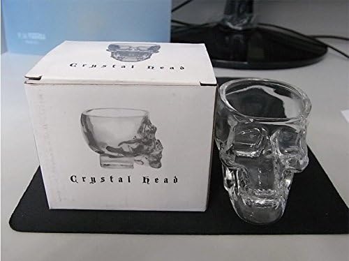 Kitchen & Dining Entertaining Glassware Drinkware Old Fashioned Glasses Skull Cup for Serving Scotch Whiskey Mixed Drinks (8)