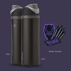Owala Marvel FreeSip Insulated Stainless Steel Water Bottle with Straw for Sports and Travel, BPA-Free Sports Water Bottle, 24 oz, Black Panther | Insulated, with Straw, BPA-Free, Sports Water Bottle, Great for Travel, 24oz