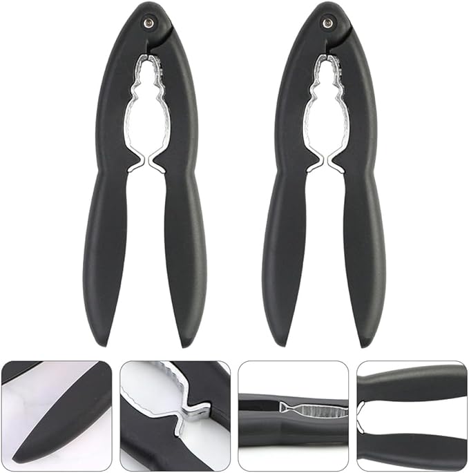 Cabilock Handheld Walnut Opener and Nutcracker Pliers Set, Abs Handle Nutshell Opening Tool for Efficient Walnut and Pine Nut Shelling, 2pcs Kitchen Specialty Gadgets for Home Use
