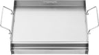 VEVOR Stainless Steel Griddle, 17x13 inch Universal Flat Top Rectangular Plate, Gas Grill Griddle for BBQ Grill, Teppanyaki, Portable Family Cookware with Handle, for Camping Tailgating Party