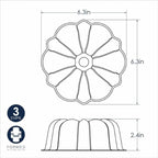 Nordic Ware Formed Bundt, 3 Cup, Twilight Blue