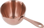 Stainless Steel Butter Warmer, Saucepan Chocolate Milk Butter Melting Pot Small Sauce Pan with Pour Spouts Cooking Pot for Hot Oil Soup Coffee Tea Warming (Pink Gold)
