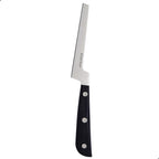 Cheese Knife - MATTSTONE HILL Soft Cheese Knife, Cheese Cutter, Premium Stainless Steel, Black Handle