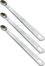 3PCS 1/16 Teaspoon(1/16tsp, 0.31ml, Pinch) Single Tiny Measuring Spoon, Small Individual Stainless Steel Measure Spoons Only