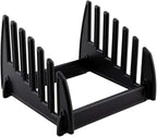 Restaurantware-Chef 101 9 Inch x 6.5 Inch Cutting Board Rack, 1 6 Slots Cutting Board Organizer - Collapsible, Fits Cutting Boards, Black Plastic Cutting Board Rack, For Kitchen Organization,
