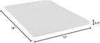TrueCraftware- 18" X 12" X 1/2” Plastic Cutting Board for Kitchen White Color- Color Coded Durable Kitchen Cutting Board Chopping Board Non Slip Cutting Mat for Meat Vegetables Dishwasher Safe