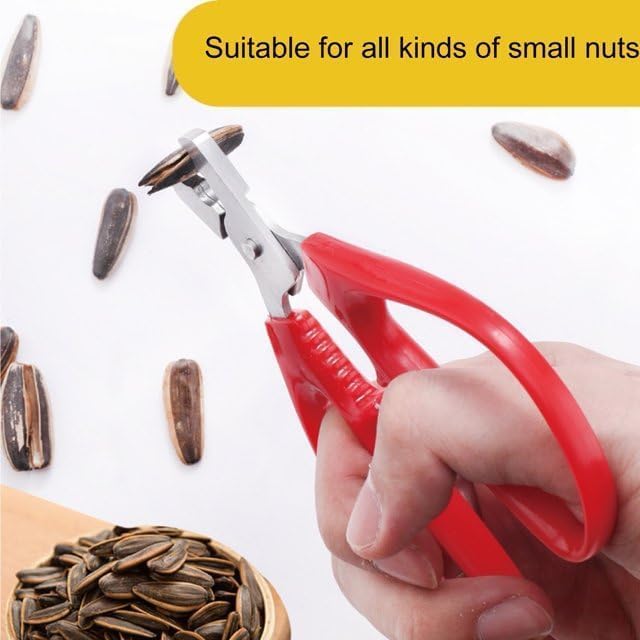 2Pcs Red Peeling The Shell Nut Shell Cracker Seed Pistachio Sheller Opener Peeling Pliers Nut Crackers Stainless Steel Convenience Hard Case Nut Crackers Specialty Tools and Gadgets, Nut Crackers