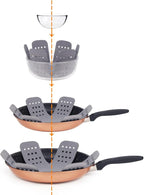 BYKITCHEN Pan and Pot Protectors, Larger & Thicker Pan Protectors with Stars, Set of 6 and 3 Different Sizes, Pot Protectors for Stacking and Protecting Your Cookware