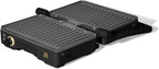 Panini Press Indoor Grill 1 2-in-1200W Non-Stick Removable Plates Sandwich Maker by Drew Barrymoree. (Black Seaseme)