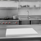 TrueCraftware- 24" X 18" X 1/2” Cutting Board for Kitchen White Color Plastic- Commercial Plastic Chopping Board Anti Slip Surface Chopping Food Cutting Mat for Meat Vegetables Dishwasher Safe