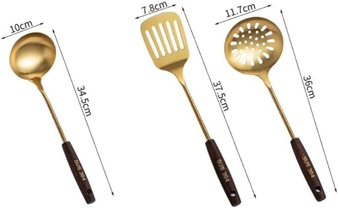 Kitchen Utensils Set，Cooking Utensils Kitchen Tools Gadgets 3 Pieces Sets Spoons for Cooking Spatulas Stainless Steel Cooking Utensils Spatulas Spoons