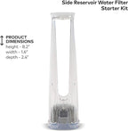 Starter Kit Replacement 2.0 Coffee Maker - for Keurig Parts Includes Side Reservoir Filter Holder and 1 Pack Water Filter Cartridges (Clear)