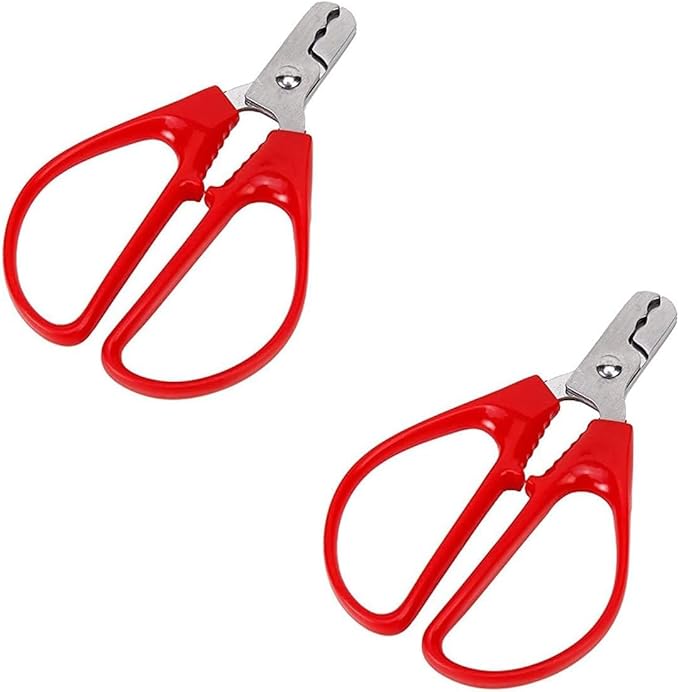 2Pcs Red Peeling The Shell Nut Shell Cracker Seed Pistachio Sheller Opener Peeling Pliers Nut Crackers Artifact Stainless Steel Convenience Hard Case Buster Nut Crackers Specialty Tools and Gadgets