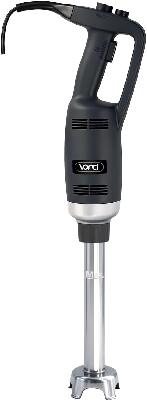 VONCI 350W Commercial Immersion Blender, Light Duty Hand Blender, Variable Speed 6000-20000RPM, 12" Detachable Shaft.