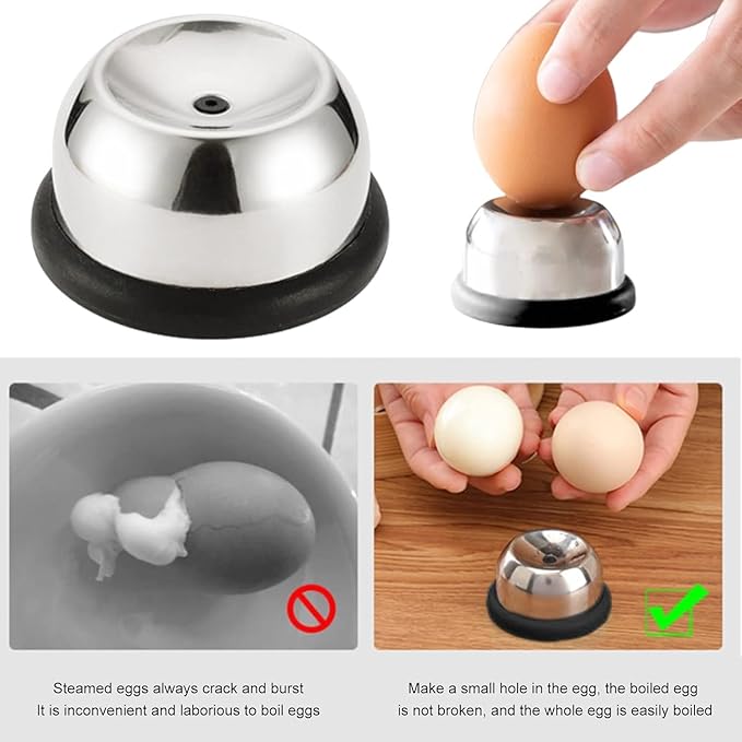 1Pc Silver Egg Piercers|Egg Poker for Hard-Boiled Eggs|Stainless Steel Needle Egg Punch|Egg Piercer Hole Seperater Bakery Kitchen Tools for Raw Eggs Specialty Tools and Gadgets