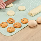 Silicone Pastry Mat 32"*24" Extra Thick Non Stick Baking Mat Food Grade Silicone Dough Rolling Mat with Edge Heightening Large