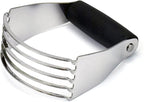 Dough Blender Heavy Duty Pastry Cutter Stainless Steel Butter Cutter Professional Baking Tool For Mixing Flour Butter (Black)