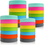 AOZITA [ 28 Pack ] Plastic Mason Jar Lids Fits Ball, Kerr & More - 14 Wide Mouth & 14 Regular Mouth - Colored Storage Caps for Canning Jars, Dishwasher Safe & Food Grade