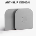 Pan Scraper, 10 Pcs Pot Scraper Plastic, Pot Scraper Non Scratch for Cast Iron, Pot and Pan Cleaning, Sturdy Scraper Kitchen Tool, Grey