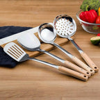 Stainless Steel Kitchen Tools Cooking Set Spatula Shovel Soup Tong Accessories Baking