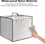 Espresso Machine Dust Cover for Ninja Luxe Café Pro Series ES701/ES601CY/ES601GM Drip Coffee Maker, Luxe Café Machine Lid,Heavy Duty Waterproof Antistatic Nylon Covers Case (Silver)