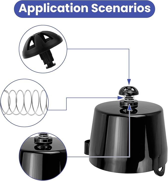 Coffee Maker Brewing Basket Spring Loaded Stopper Replacement Kit, 990117900 990237500 Replacement Parts Fits for Mr. Coffee, Black and Decker, Hamilton Coffee Maker(2 Pack)