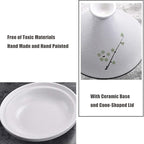Japanese Cuisine Tangine Ceramic Tagine Pot Hotels Restaurants Hand-Painted Tajine with Lid Stew for Dishwasher Oven