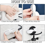 Cord Organizer for Appliances, 4PCS Kitchen Appliance Cord Winder Organizer Stick On Cable Holder Winder Keeper for Appliances Stick on Kitchenaid Mixer, Coffee Maker, Pressure Cooker Accessories