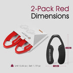 GOBETTER 2 Pcs Wine Foil Cutter Magnetic Design, 4 Stainless Blades Foil Remover Wine Bottles Opener Accessory, Removes Foil Top Effortlessly for Wine Lovers, Red