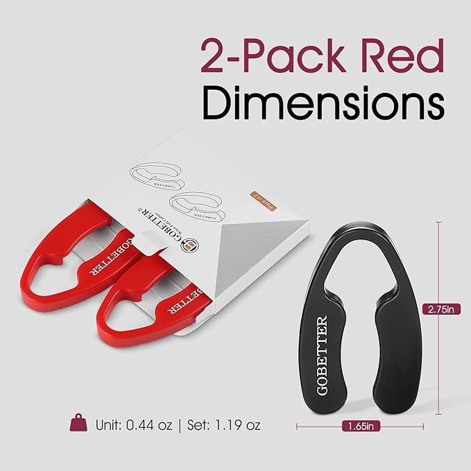 GOBETTER 2 Pcs Wine Foil Cutter Magnetic Design, 4 Stainless Blades Foil Remover Wine Bottles Opener Accessory, Removes Foil Top Effortlessly for Wine Lovers, Red
