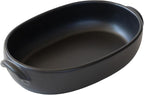 Banko Ware Au Gratin Dish for One Person Diameter 9.4 inches (24 cm), Heat Resistant, Pottery, Oven Safe, Direct Fire, Microwave and Dishwasher Safe, Black, Made in Japan
