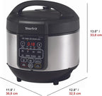 Starfrit Electric Pressure Cooker - 8L Capacity - Steam Tray, Measuring Cup & Spatula - 11 Preset Cooking Functions