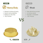 7" Round Aluminum Foil Containers with Lids (5 Pack) – Heavy Duty Disposable Takeout Pans for Food Storage, Meal Prep, Soup, Leftovers & Catering, 29oz