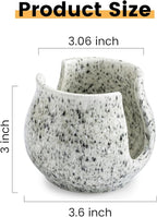 Sponge Holder for Kitchen Sink, Ceramic Dish Sponge Dish Rack Scrubby Caddy Kitchen Organizer Cute Sink Caddy Organizer, Farmhouse Decor, Speckled Glaze