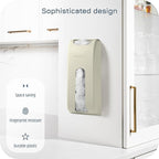 Wall Mount Plastic Bag Organizer | Durable Plastic Grocery Bag Saver | Smudge Proof, Fingerprint Resistant (Cream)