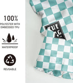Plastic Bag Organizer, Blue And White Checkerboard Style Plastic Bag Storage,for Home Kitchen Travelling Camping Decor, use 1 Pack,Blue And White Checkerboard Pattern