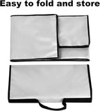 Dust Cover for Plus Espresso Machine BES500BSS Stainless Steel Dust Covers for De'Longhi Stilosa Manual Espresso Machine EC260BK Heavy Duty Waterproof Protective Cover Case (Silver)
