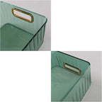 Clear Pantry Storage Organizer Bins, Green, 6 Packs