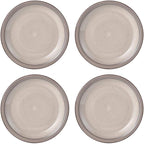 Pfaltzgraff Sadie 16-Piece Cream Dinnerware Set, Service for 4, Durable Stoneware Plates and Bowls with Classic Design, Microwave and Dishwasher Safe